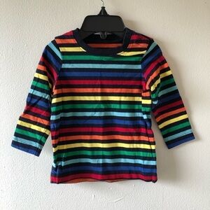 Primary Rainbow Baby Long Sleeve Tee 6-12M